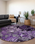 Addison Rugs Floral Purple Washable Indoor-Outdoor Rug