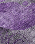 Addison Rugs Floral Purple Washable Indoor-Outdoor Rug