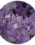 Addison Rugs Floral Purple Washable Indoor-Outdoor Rug