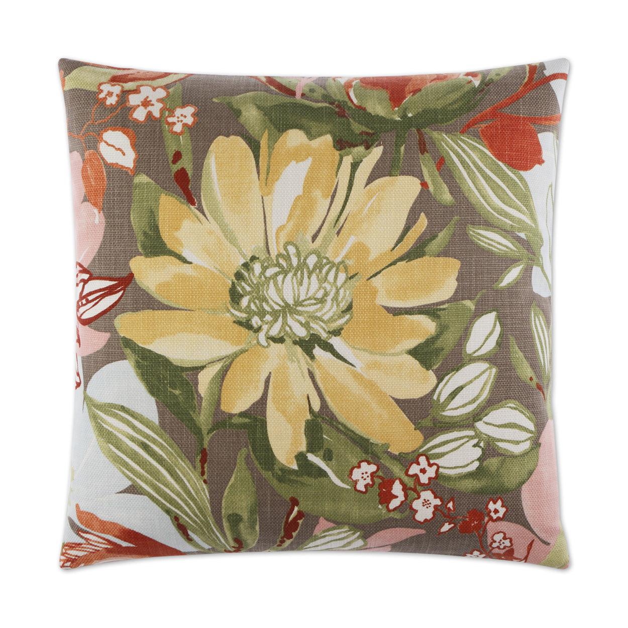 D.V. Kap Flourish Multi Color Throw Pillow With Insert