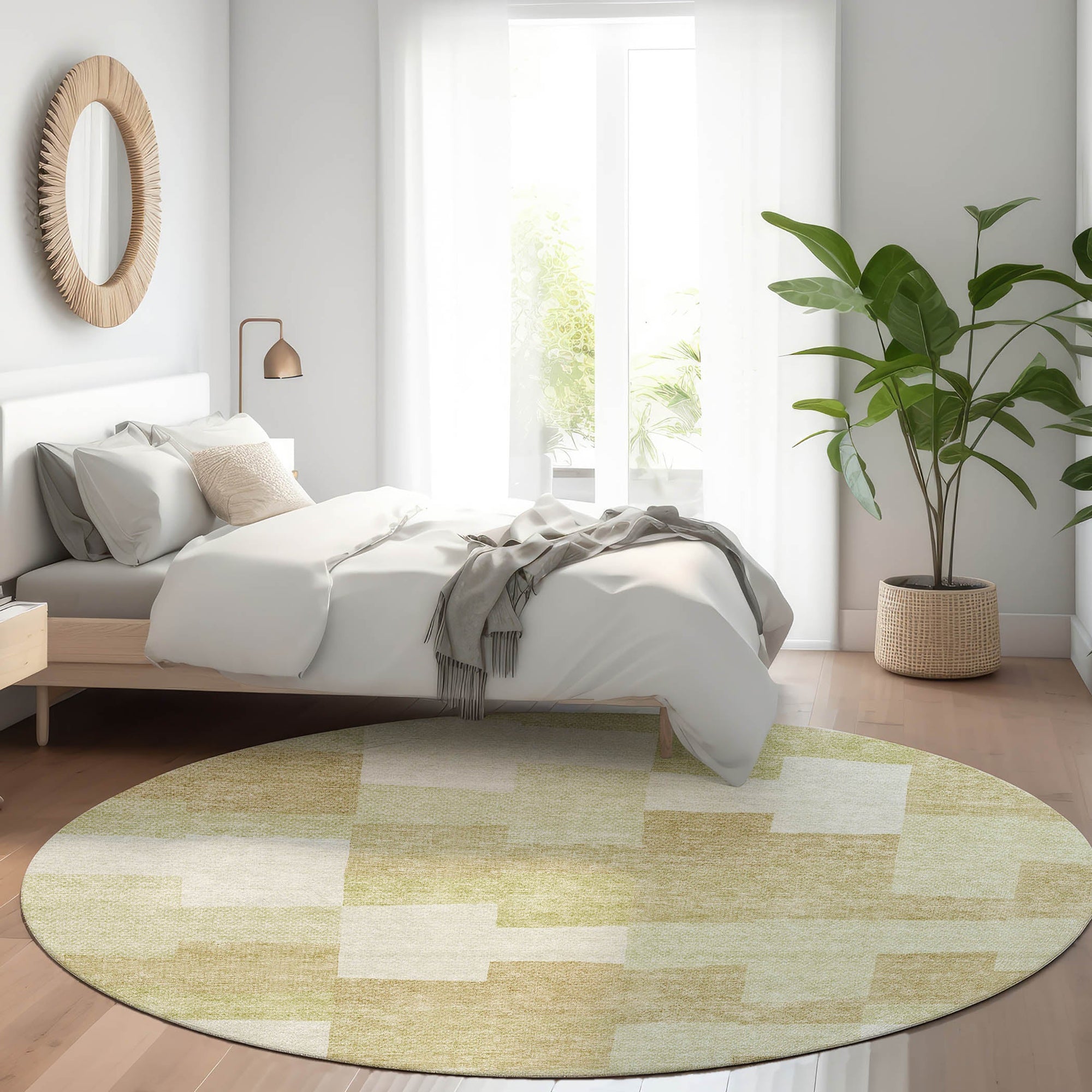Addison Rugs Flowing Harmony Beige Washable Indoor-Outdoor Rug