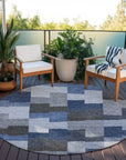 Addison Rugs Flowing Harmony Blue Washable Indoor-Outdoor Rug