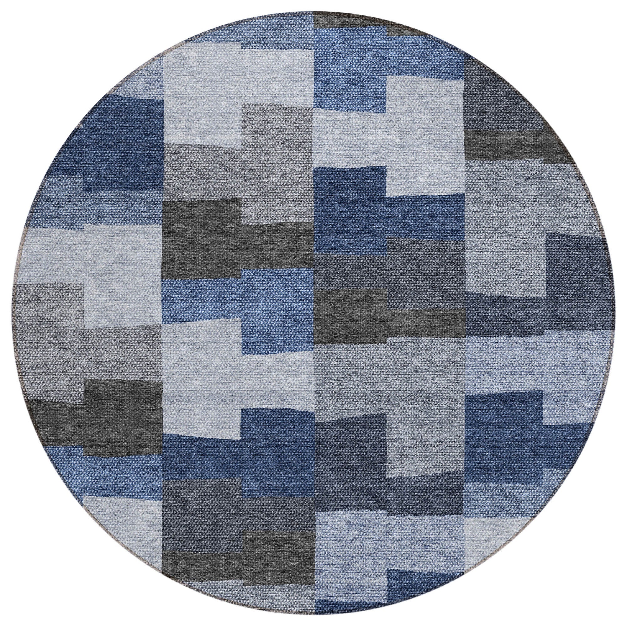 Addison Rugs Flowing Harmony Blue Washable Indoor-Outdoor Rug