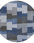 Addison Rugs Flowing Harmony Blue Washable Indoor-Outdoor Rug