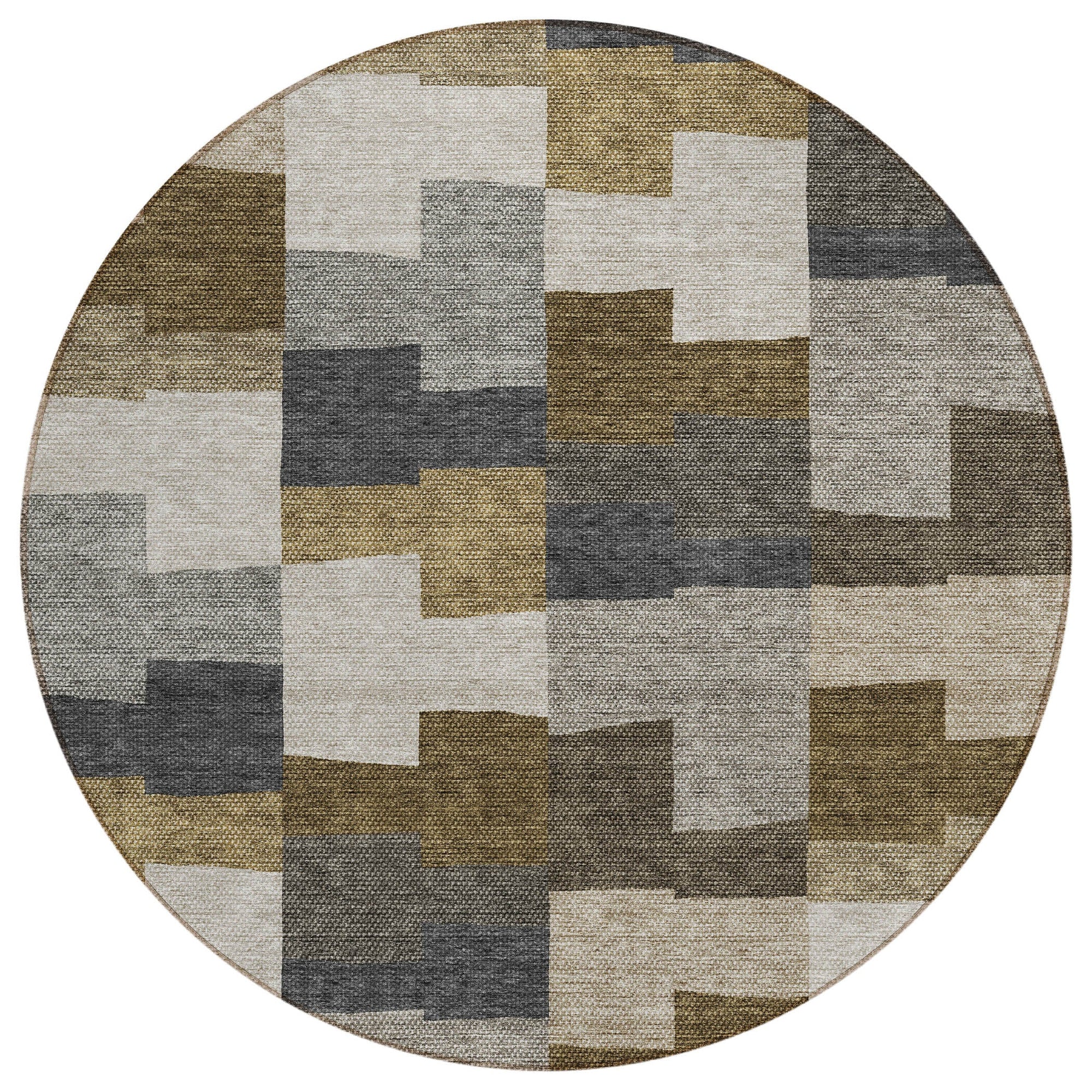 Addison Rugs Flowing Harmony Brown Washable Indoor-Outdoor Rug