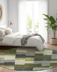 Addison Rugs Flowing Harmony Green Washable Indoor-Outdoor Rug