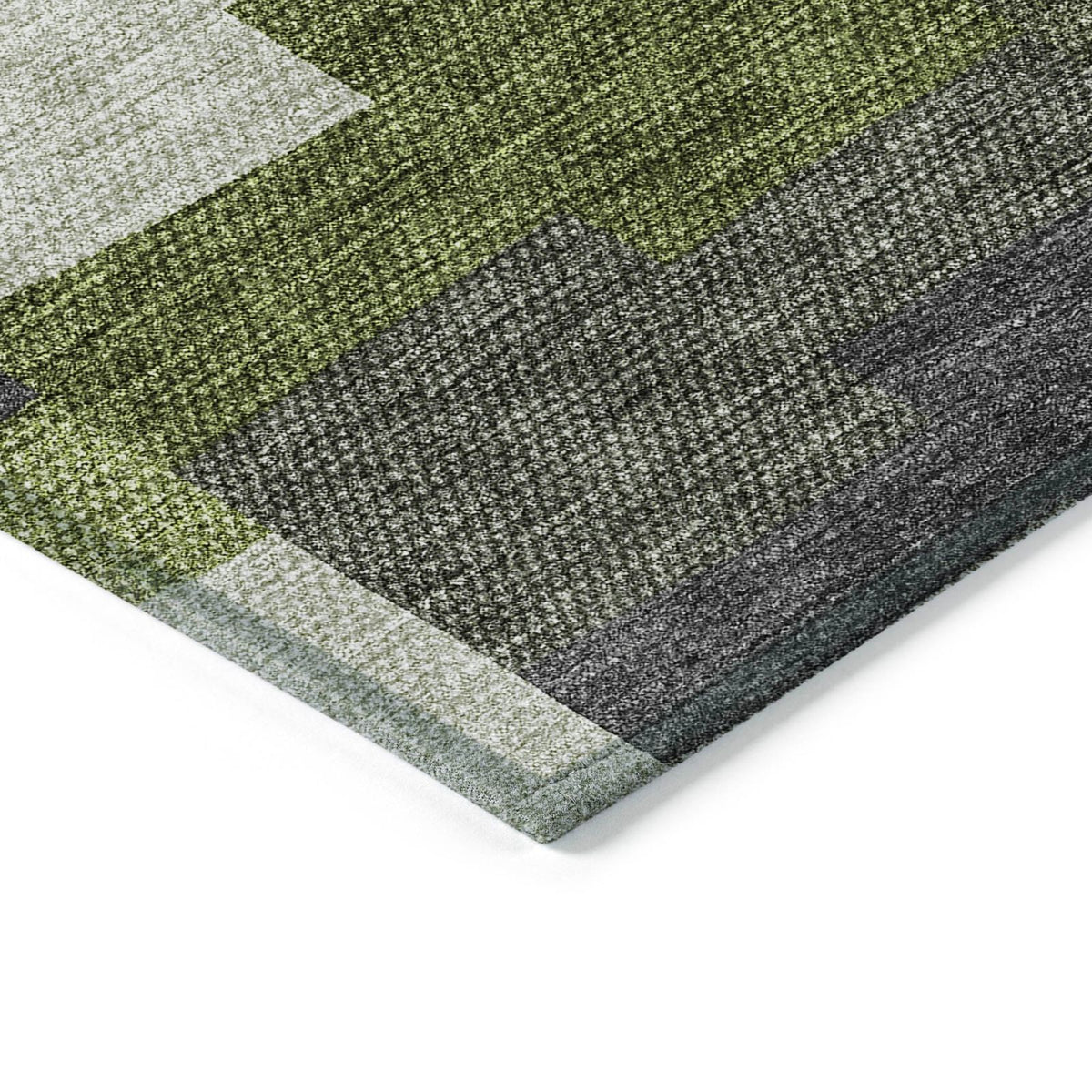 Addison Rugs Flowing Harmony Green Washable Indoor-Outdoor Rug