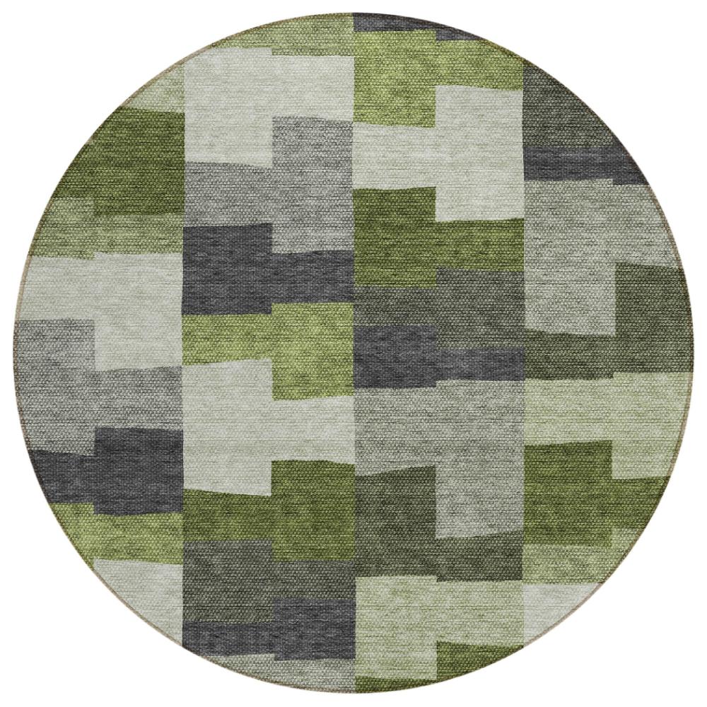 Addison Rugs Flowing Harmony Green Washable Indoor-Outdoor Rug