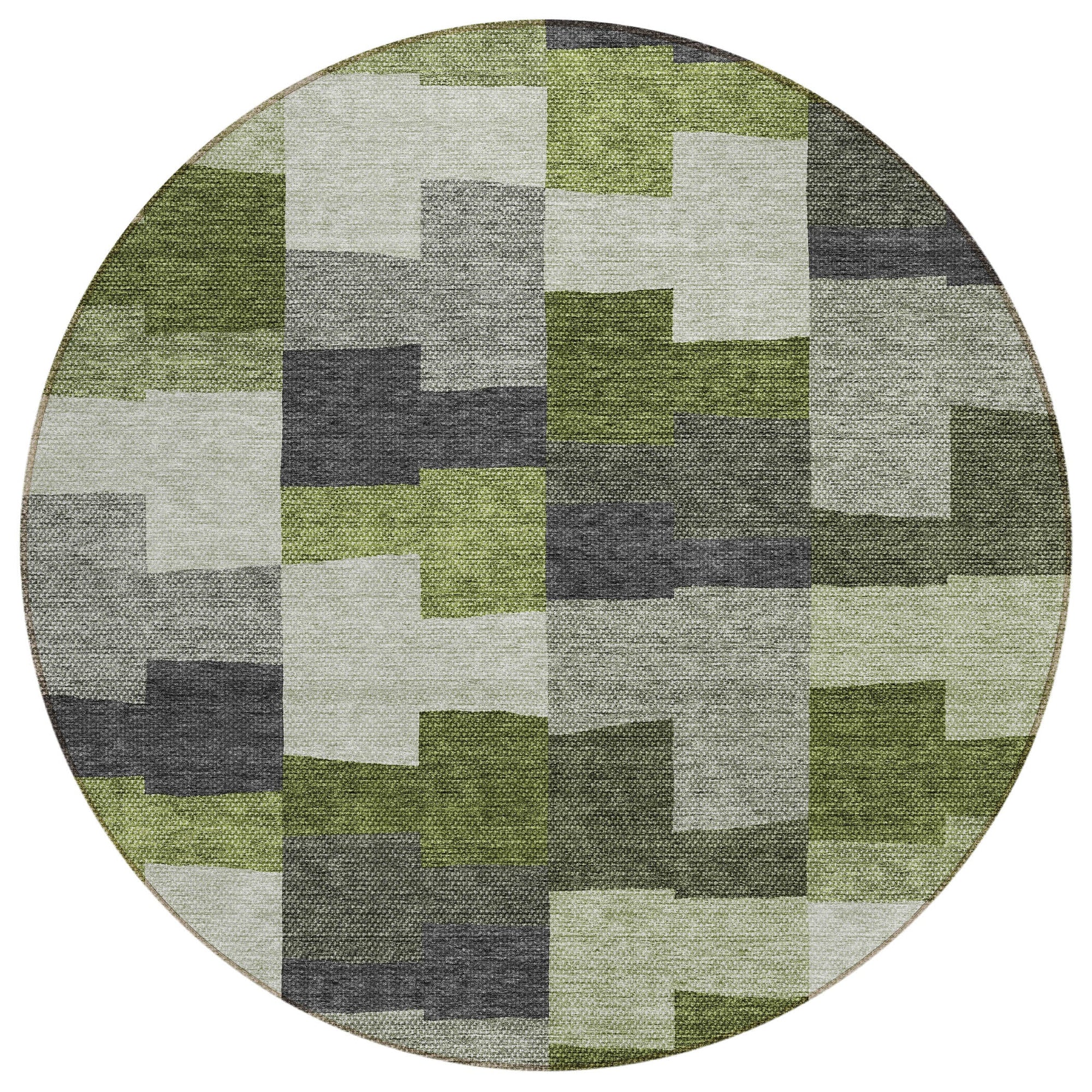 Addison Rugs Flowing Harmony Green Washable Indoor-Outdoor Rug