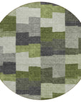Addison Rugs Flowing Harmony Green Washable Indoor-Outdoor Rug