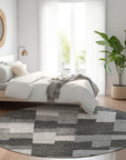 Addison Rugs Flowing Harmony Grey Washable Indoor-Outdoor Rug