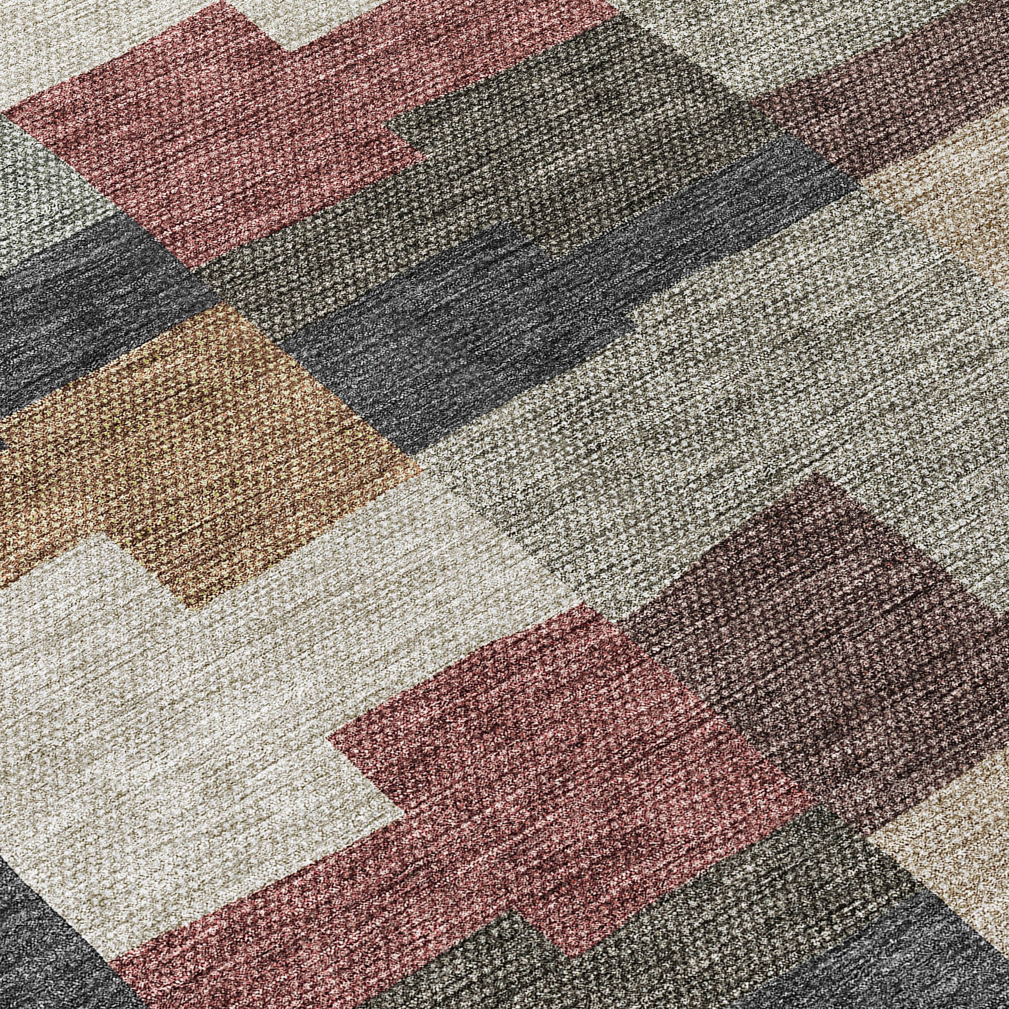 Addison Rugs Flowing Harmony Paprika Washable Indoor-Outdoor Rug