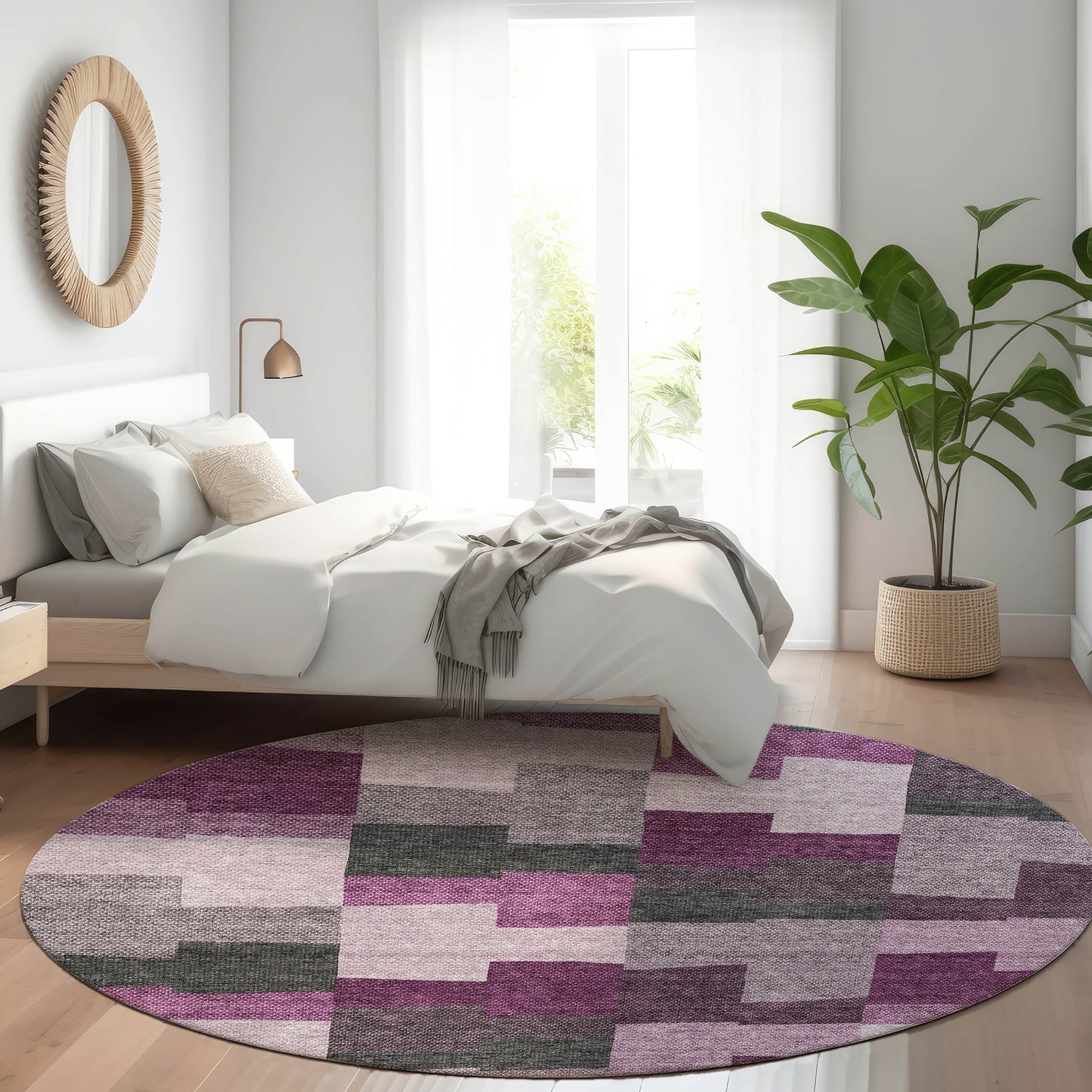 Addison Rugs Flowing Harmony Red Washable Indoor-Outdoor Rug