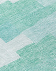 Addison Rugs Flowing Harmony Teal Washable Indoor-Outdoor Rug