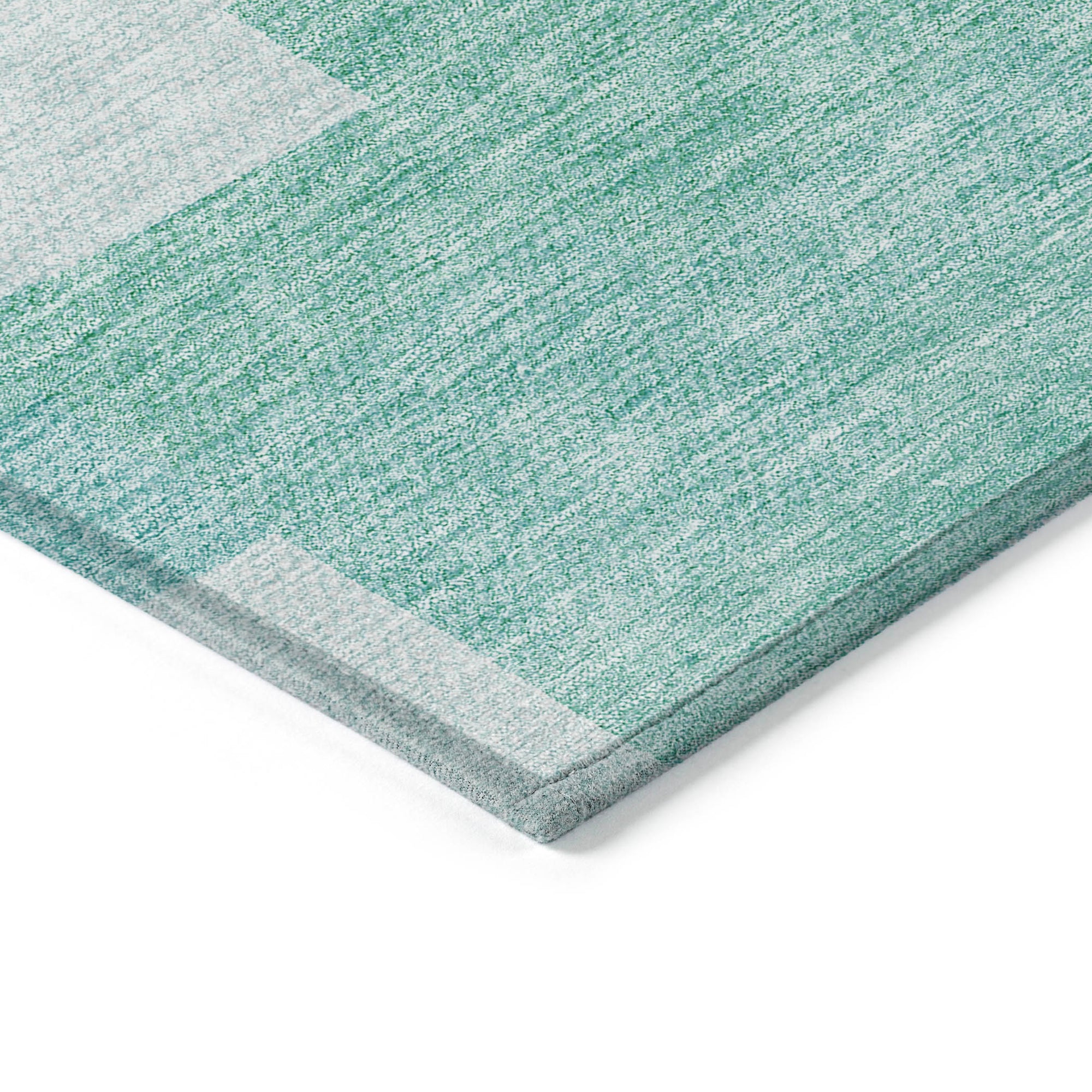 Addison Rugs Flowing Harmony Teal Washable Indoor-Outdoor Rug