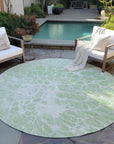 Addison Rugs Fluid Drift Green Washable Indoor-Outdoor Rug
