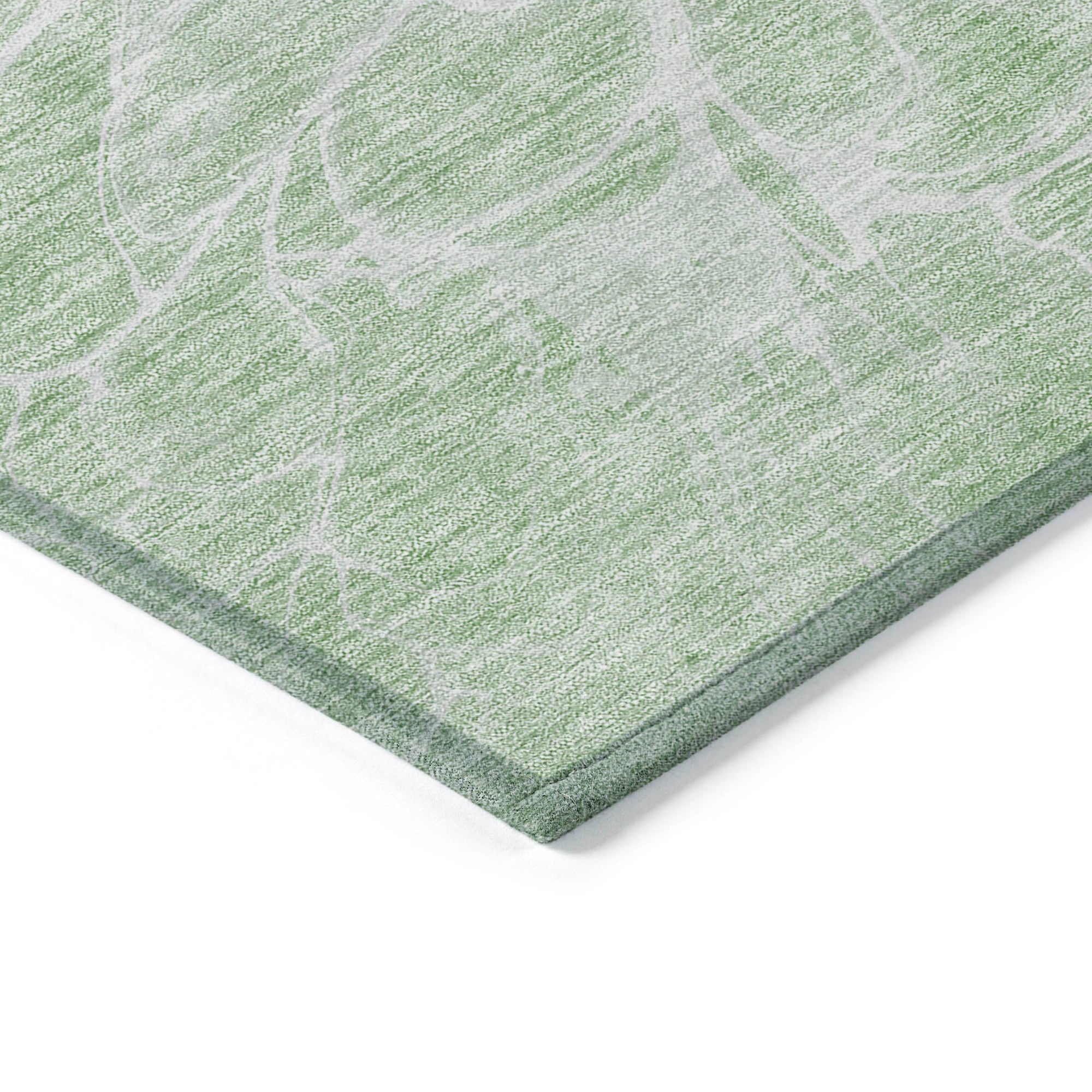 Addison Rugs Fluid Drift Green Washable Indoor-Outdoor Rug