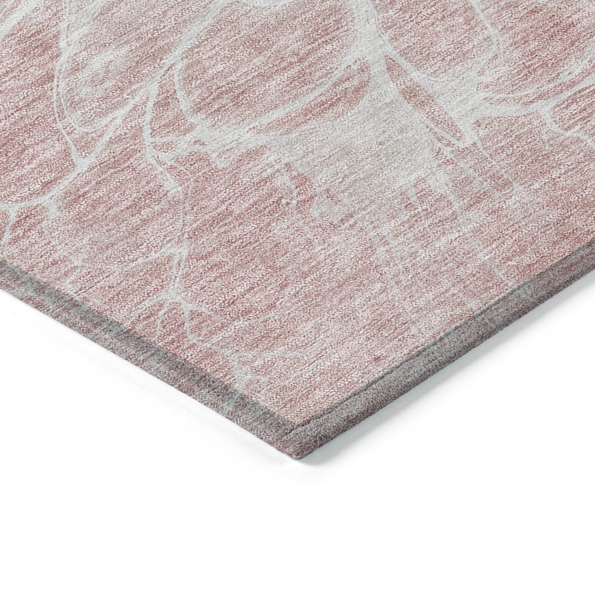 Addison Rugs Fluid Drift Pink Washable Indoor-Outdoor Rug