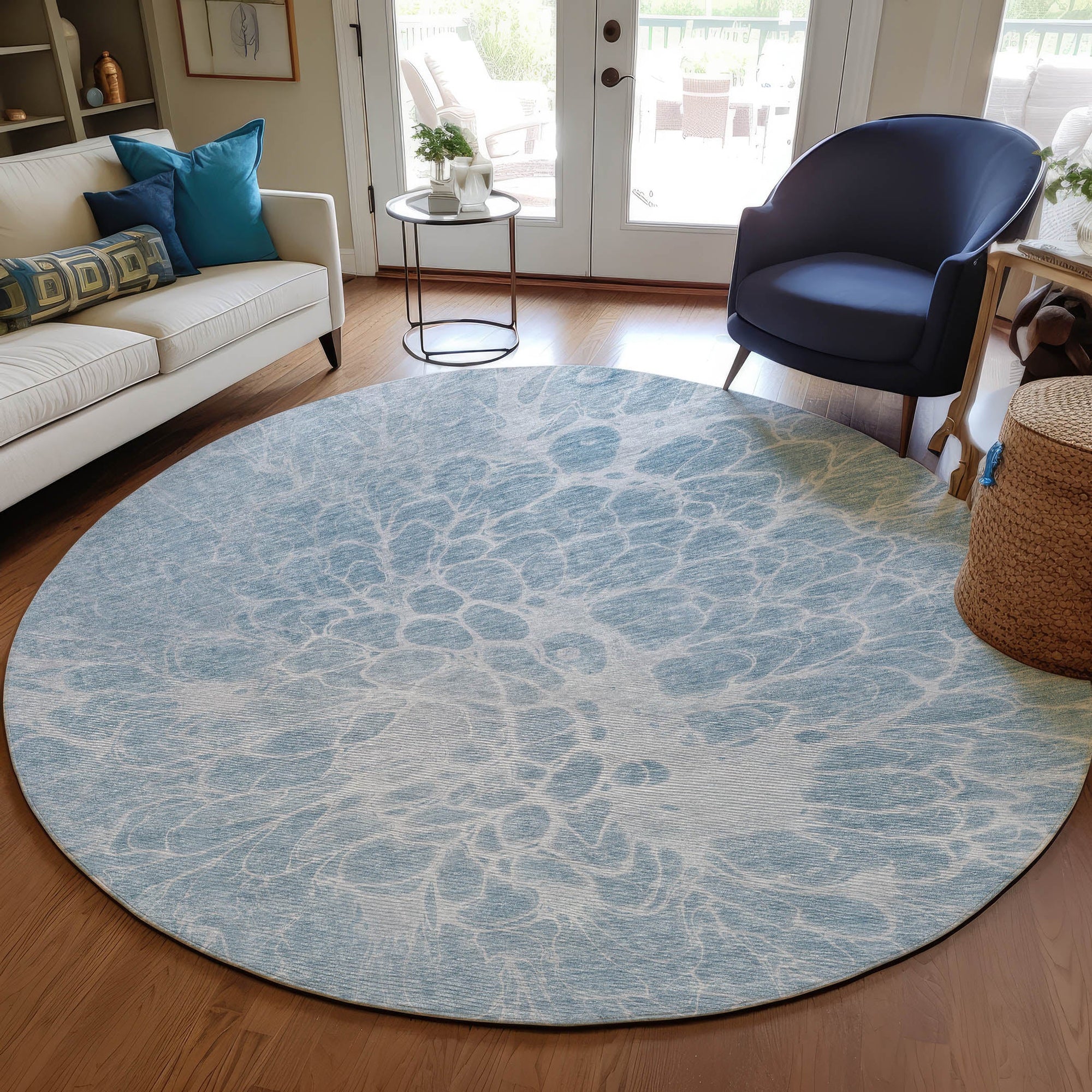 Addison Rugs Fluid Drift Sky Washable Indoor-Outdoor Rug