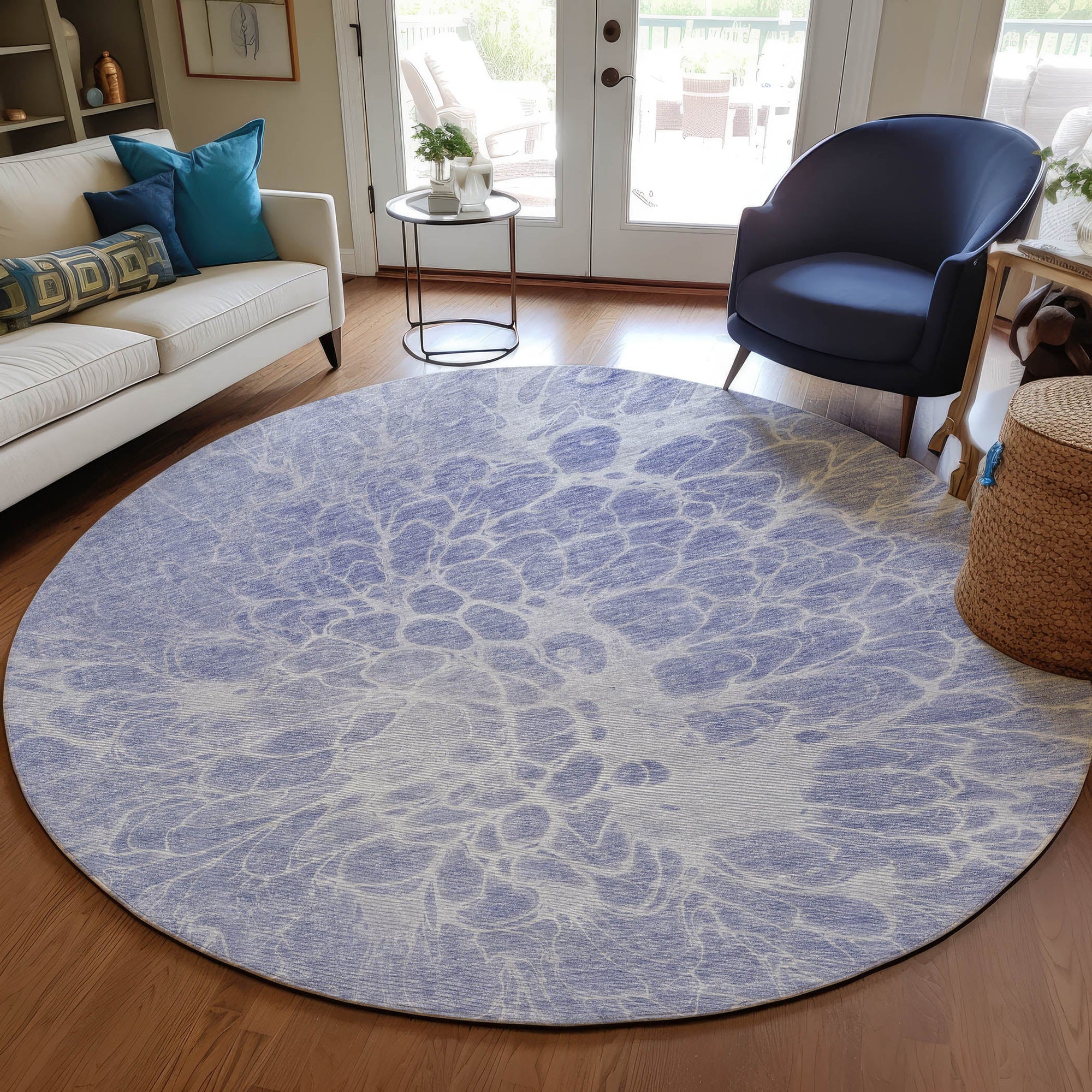 Addison Rugs Fluid Drift Lavender Washable Indoor-Outdoor Rug