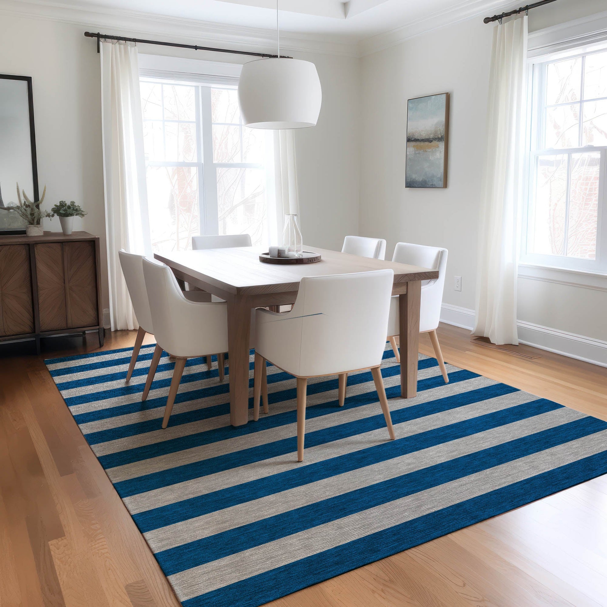 Addison Rugs Fluid Mirage Blue Washable Indoor-Outdoor Rug