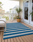 Addison Rugs Fluid Mirage Blue Washable Indoor-Outdoor Rug