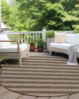 Addison Rugs Fluid Mirage Coffee Washable Indoor-Outdoor Rug