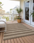 Addison Rugs Fluid Mirage Coffee Washable Indoor-Outdoor Rug