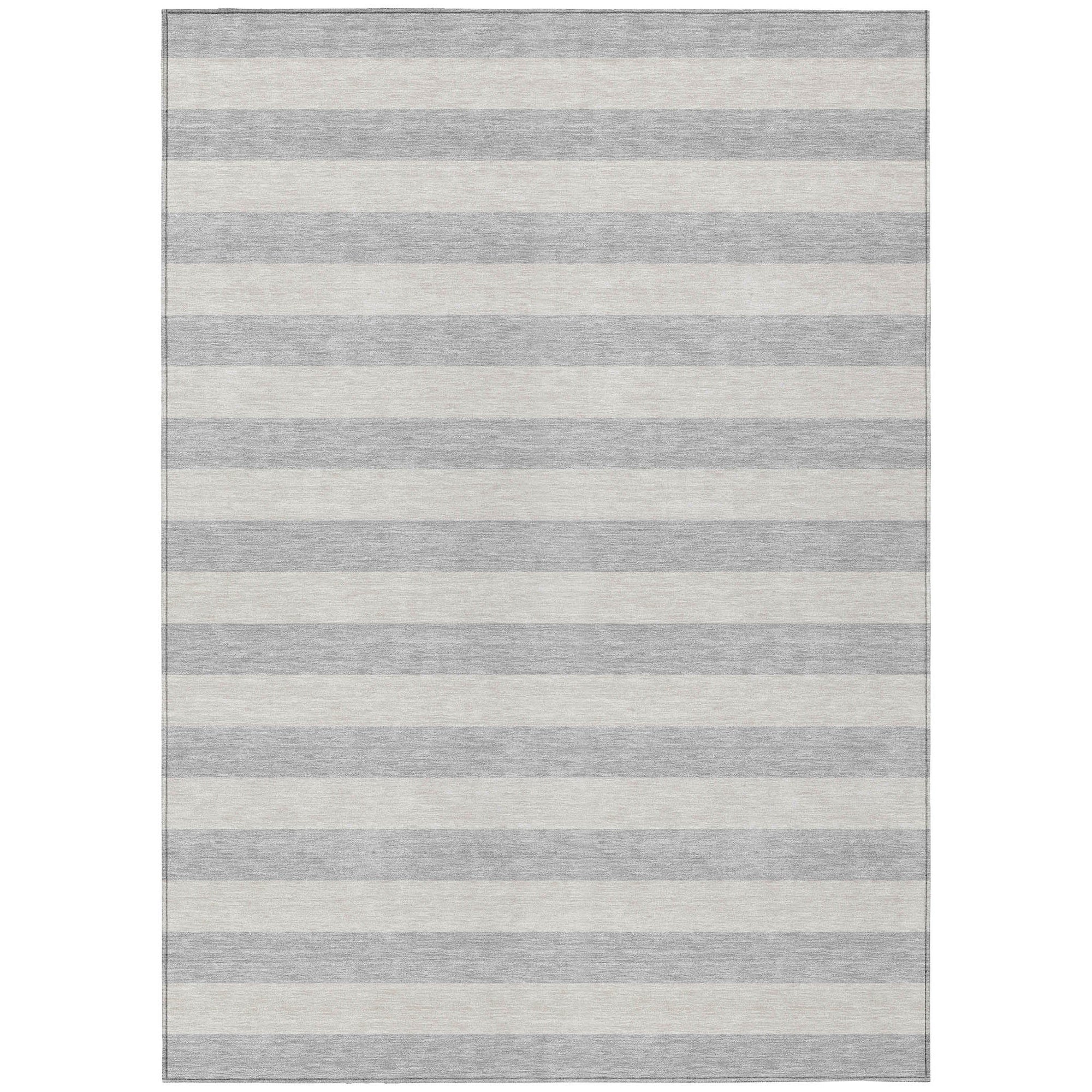 Addison Rugs Fluid Mirage Pewter Washable Indoor-Outdoor Rug