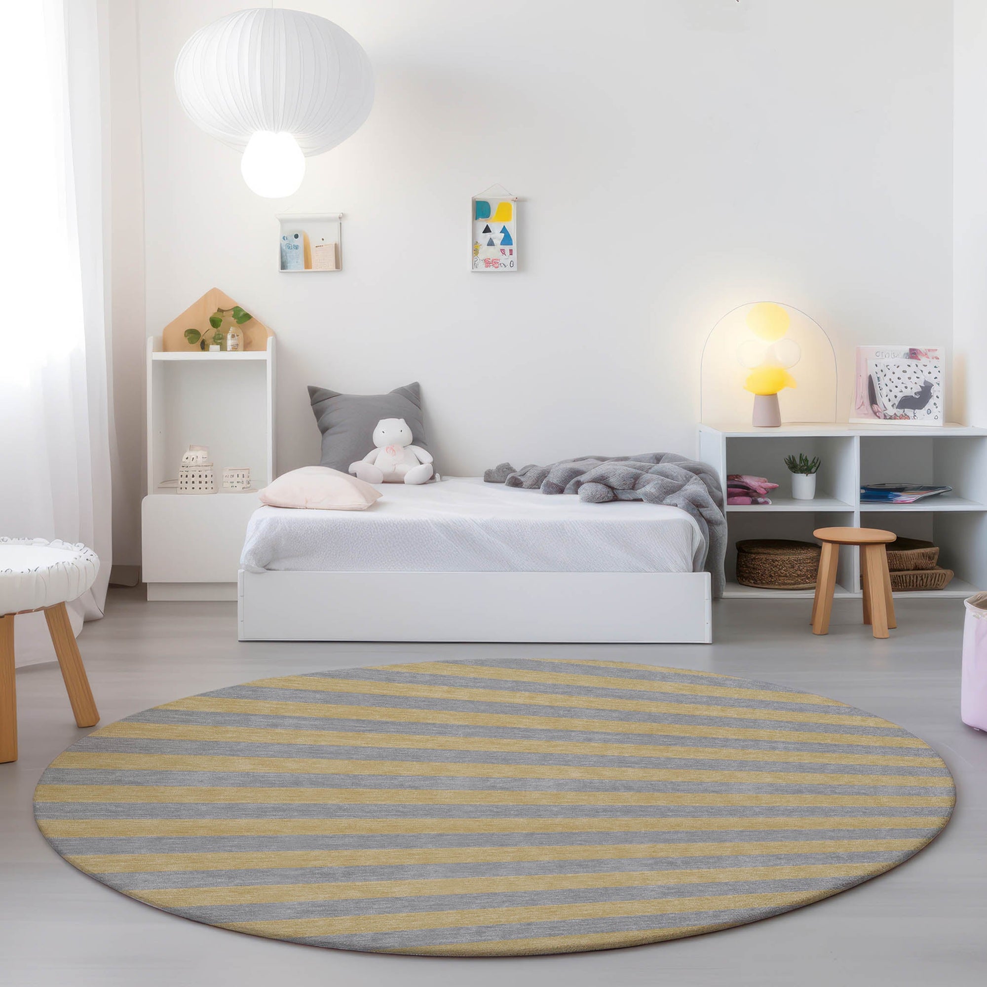 Addison Rugs Fluid Mirage Silver Washable Indoor-Outdoor Rug
