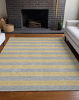 Addison Rugs Fluid Mirage Silver Washable Indoor-Outdoor Rug