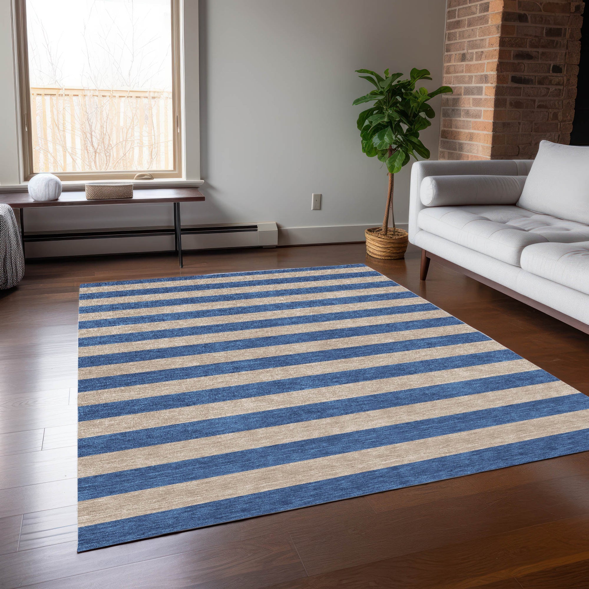 Addison Rugs Fluid Mirage Tan Washable Indoor-Outdoor Rug