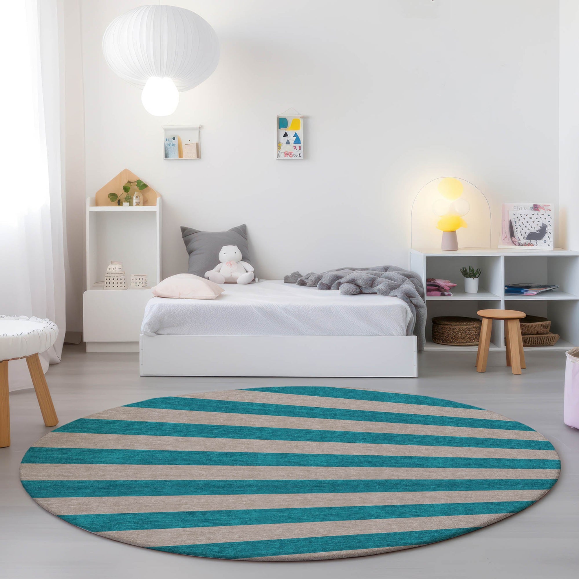 Addison Rugs Fluid Mirage Turquoise Washable Indoor-Outdoor Rug