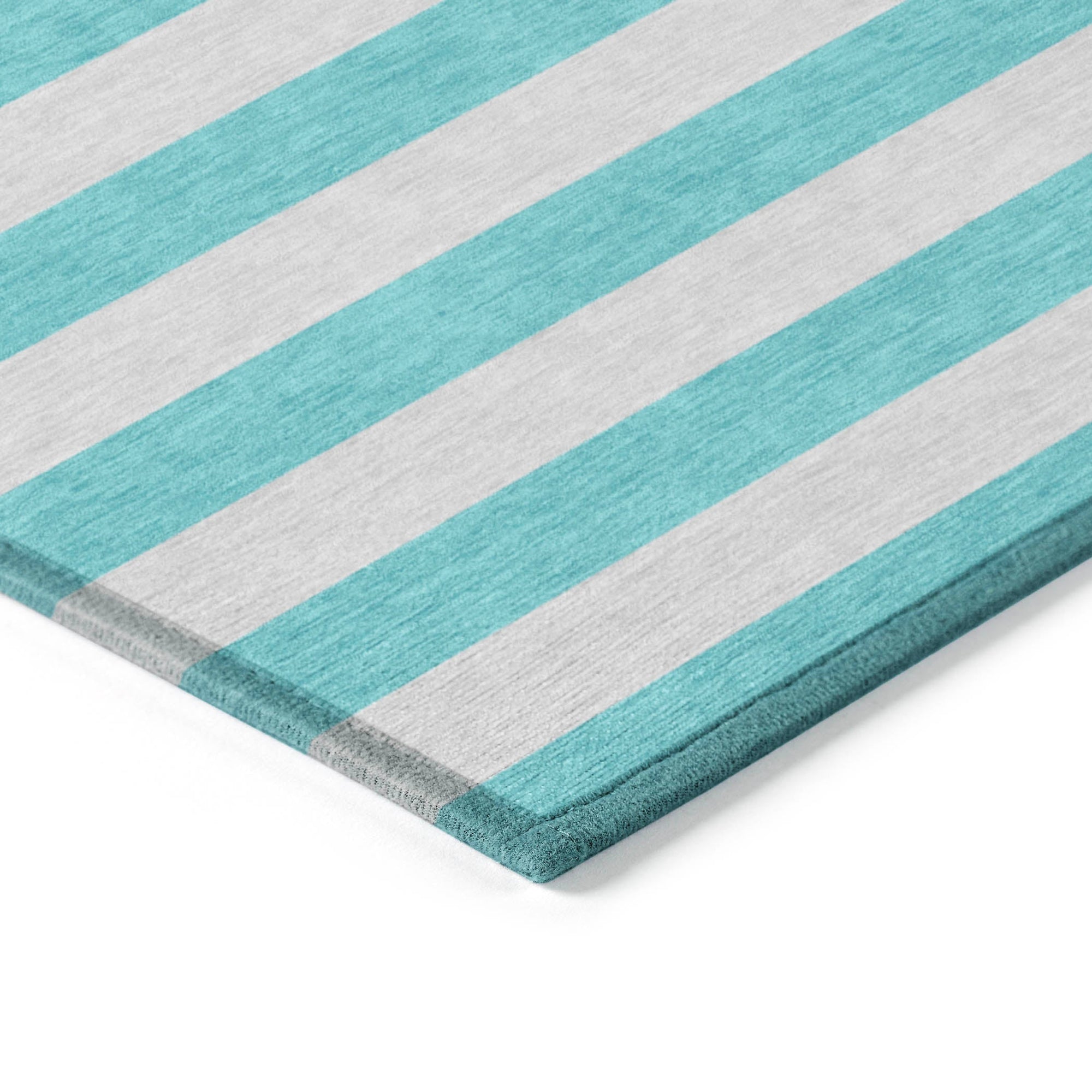 Addison Rugs Fluid Mirage Turquoise Washable Indoor-Outdoor Rug