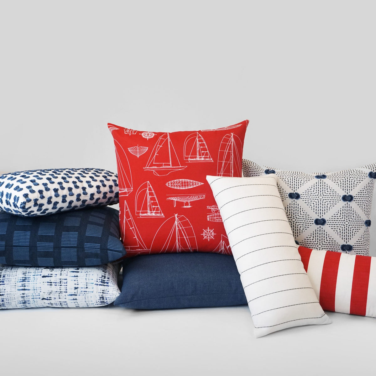 D.V. Kap Outdoor Fifi Lumbar Pillow - Indigo