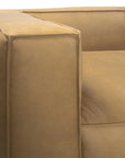 Contemporary Leather Club Sofa 100" Wide