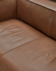 Contemporary Leather Club Sofa 100" Wide