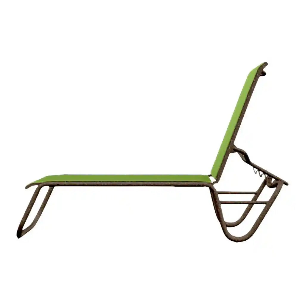 Gardenella Sling Four-Position Lay Flat Stacking Chaise-Outdoor Chaises-Telescope-LOOMLAN