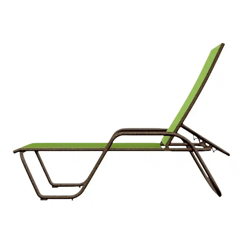 Gardenella Sling Four-Position Stacking Chaise-Outdoor Chaises-Telescope-LOOMLAN
