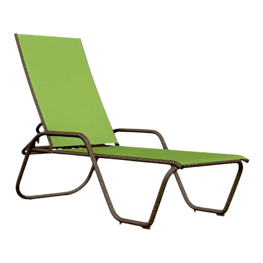 Gardenella Sling Four-Position Stacking Chaise-Outdoor Chaises-Telescope-LOOMLAN