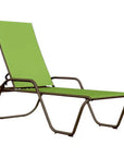 Gardenella Sling Four-Position Stacking Chaise-Outdoor Chaises-Telescope-LOOMLAN