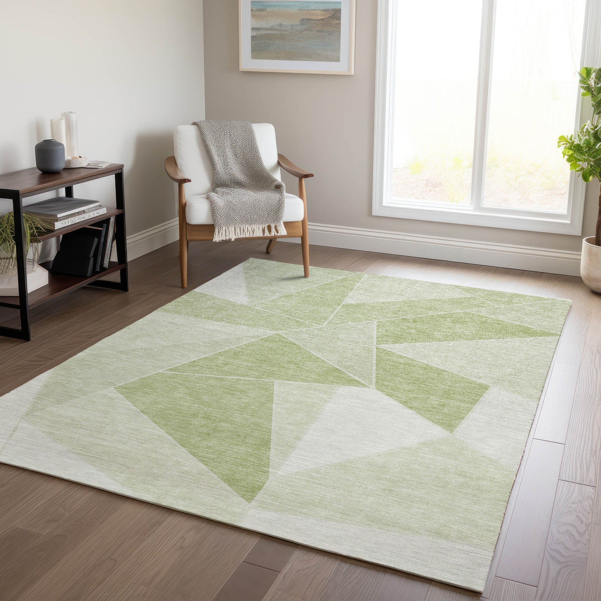 Addison Rugs Gentle Waves Aloe Washable Indoor-Outdoor Rug