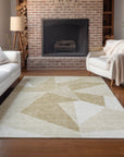 Addison Rugs Gentle Waves Beige Washable Indoor-Outdoor Rug