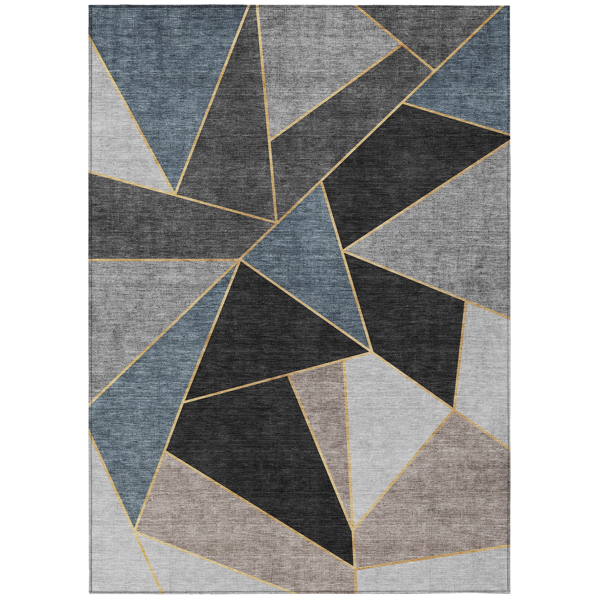 Addison Rugs Gentle Waves Blue Washable Indoor-Outdoor Rug