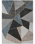 Addison Rugs Gentle Waves Blue Washable Indoor-Outdoor Rug