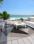 Addison Rugs Gentle Waves Blue Washable Indoor-Outdoor Rug