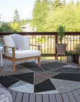 Addison Rugs Gentle Waves Brown Washable Indoor-Outdoor Rug
