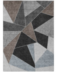 Addison Rugs Gentle Waves Brown Washable Indoor-Outdoor Rug