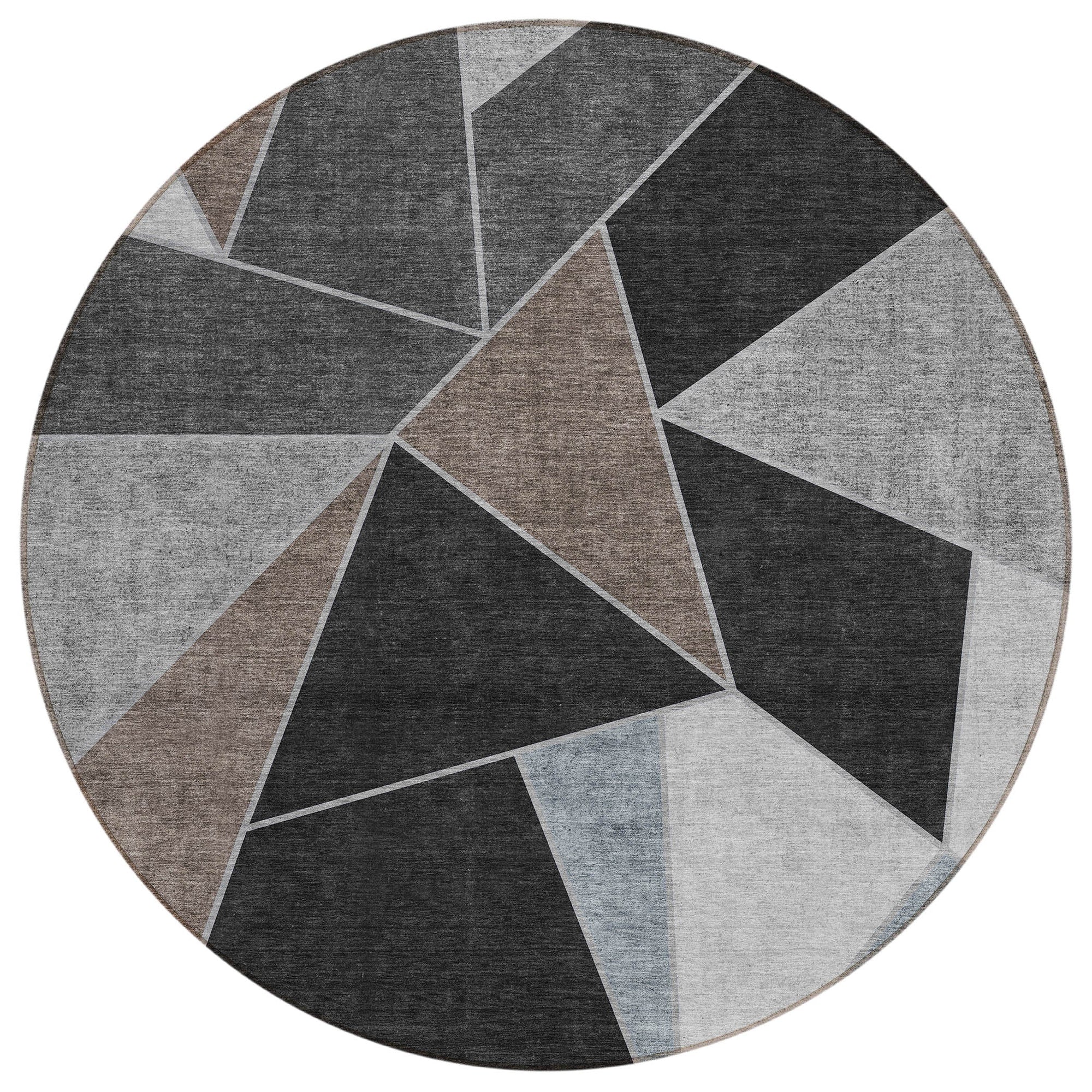 Addison Rugs Gentle Waves Brown Washable Indoor-Outdoor Rug
