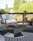 Addison Rugs Gentle Waves Chocolate Washable Indoor-Outdoor Rug